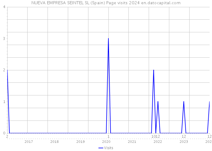 NUEVA EMPRESA SEINTEL SL (Spain) Page visits 2024 