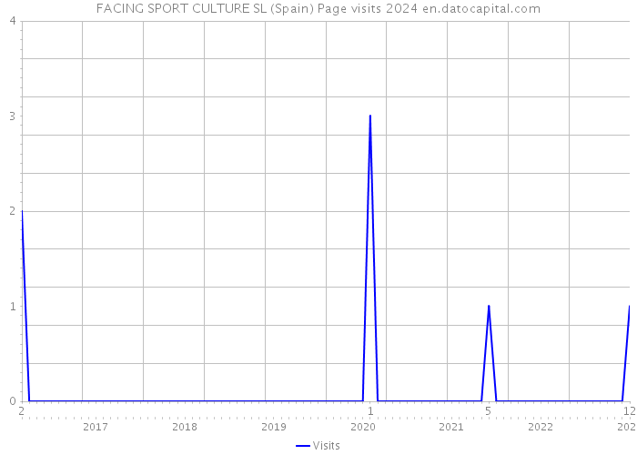 FACING SPORT CULTURE SL (Spain) Page visits 2024 