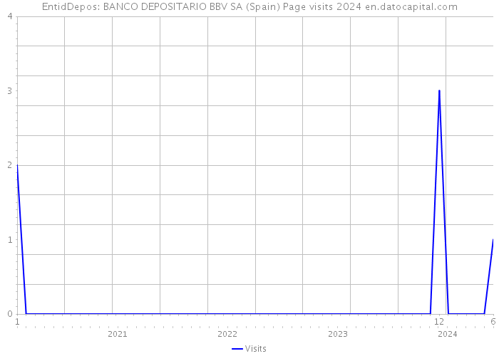 EntidDepos: BANCO DEPOSITARIO BBV SA (Spain) Page visits 2024 