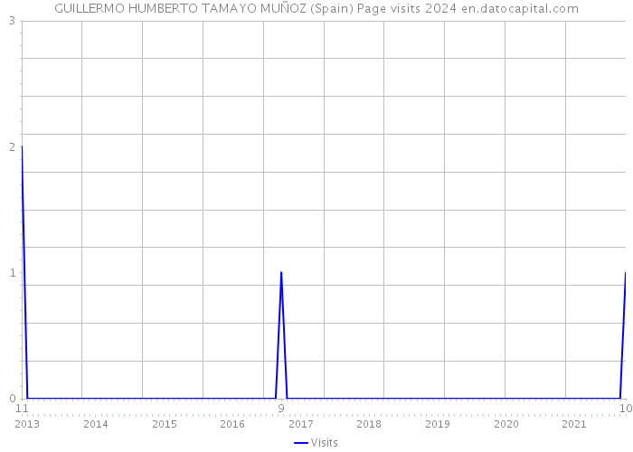 GUILLERMO HUMBERTO TAMAYO MUÑOZ (Spain) Page visits 2024 