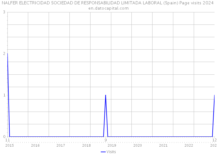 NALFER ELECTRICIDAD SOCIEDAD DE RESPONSABILIDAD LIMITADA LABORAL (Spain) Page visits 2024 