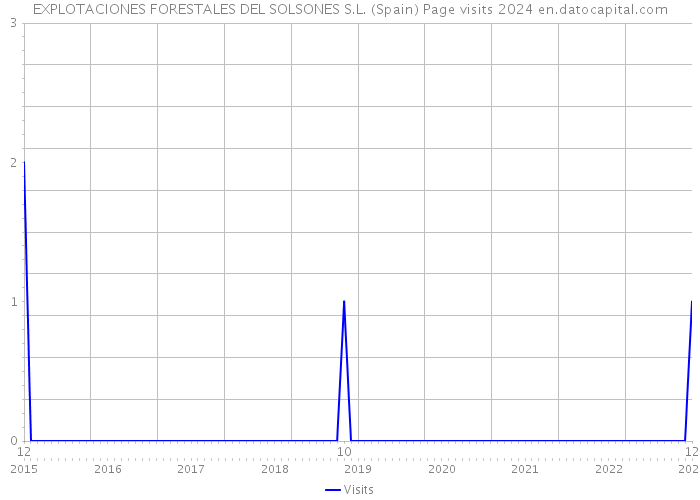 EXPLOTACIONES FORESTALES DEL SOLSONES S.L. (Spain) Page visits 2024 