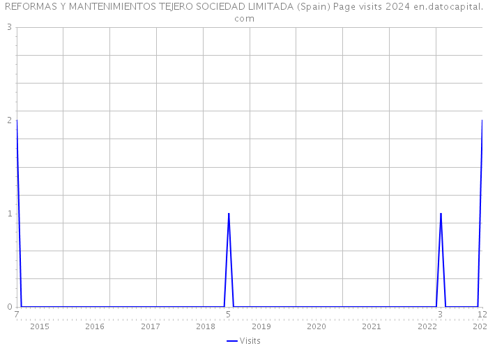 REFORMAS Y MANTENIMIENTOS TEJERO SOCIEDAD LIMITADA (Spain) Page visits 2024 