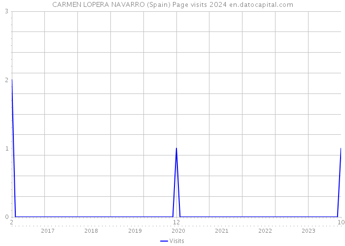 CARMEN LOPERA NAVARRO (Spain) Page visits 2024 