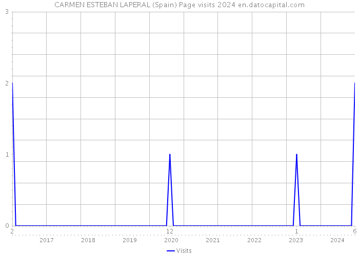 CARMEN ESTEBAN LAPERAL (Spain) Page visits 2024 