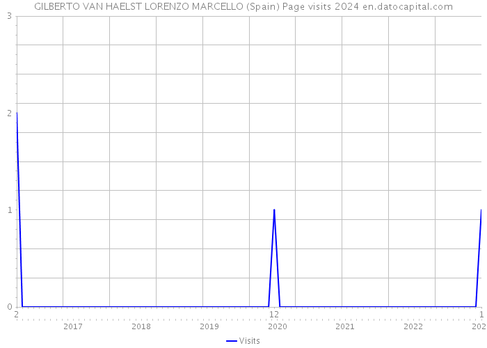 GILBERTO VAN HAELST LORENZO MARCELLO (Spain) Page visits 2024 