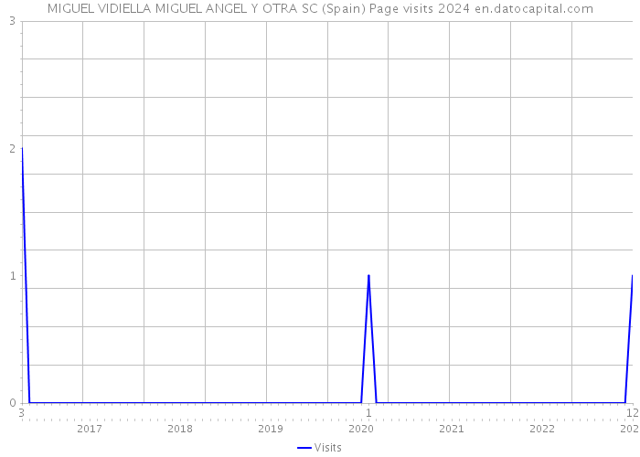 MIGUEL VIDIELLA MIGUEL ANGEL Y OTRA SC (Spain) Page visits 2024 