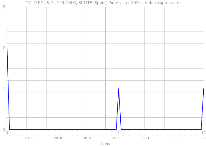 TOLO PONS, SL Y M.POLO, SL UTE (Spain) Page visits 2024 