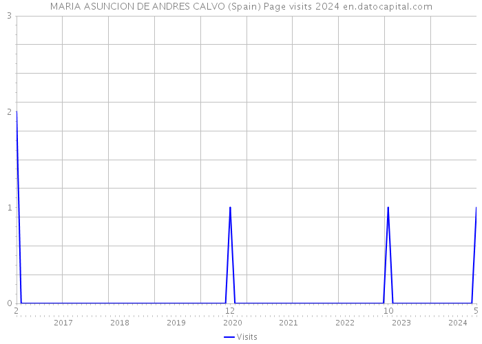 MARIA ASUNCION DE ANDRES CALVO (Spain) Page visits 2024 