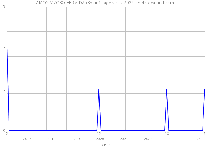 RAMON VIZOSO HERMIDA (Spain) Page visits 2024 