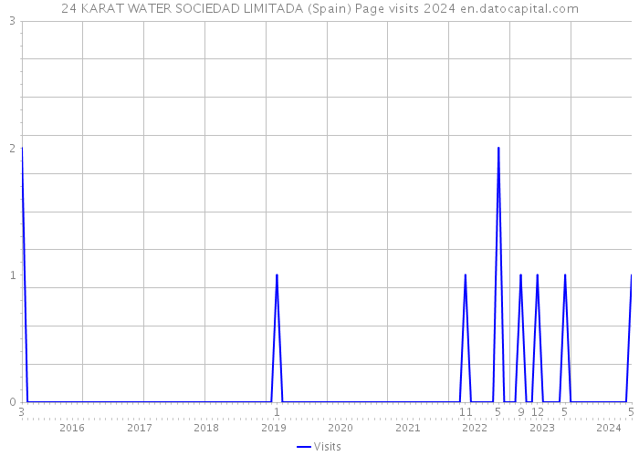 24 KARAT WATER SOCIEDAD LIMITADA (Spain) Page visits 2024 