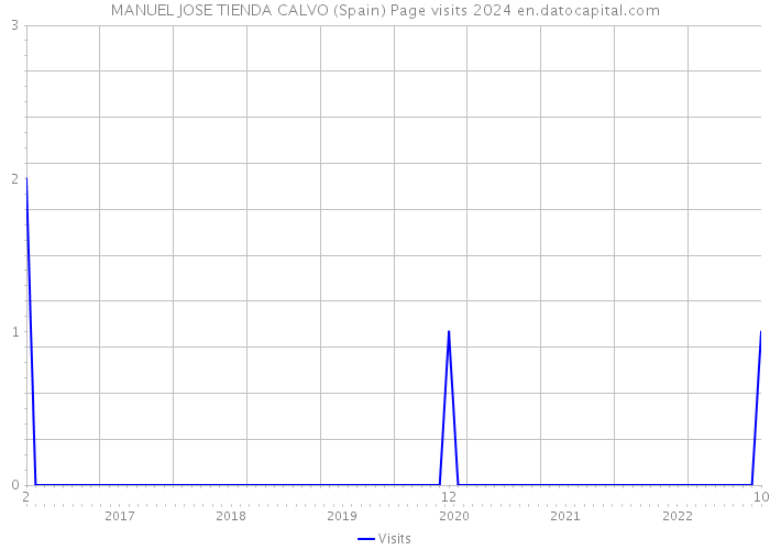 MANUEL JOSE TIENDA CALVO (Spain) Page visits 2024 