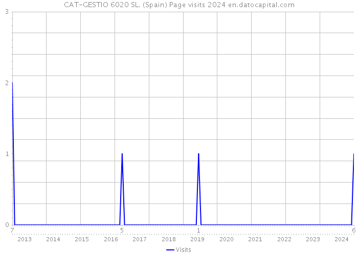 CAT-GESTIO 6020 SL. (Spain) Page visits 2024 