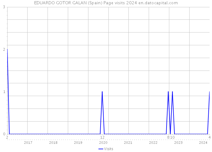 EDUARDO GOTOR GALAN (Spain) Page visits 2024 