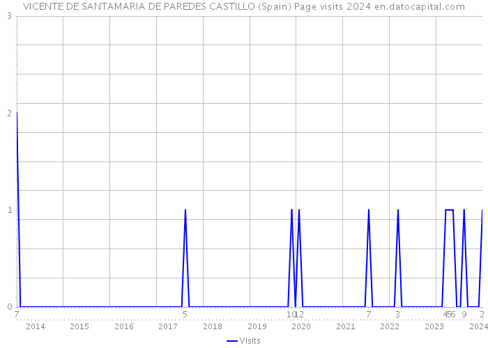VICENTE DE SANTAMARIA DE PAREDES CASTILLO (Spain) Page visits 2024 