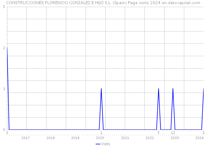 CONSTRUCCIONES FLORENCIO GONZALEZ E HIJO S.L. (Spain) Page visits 2024 