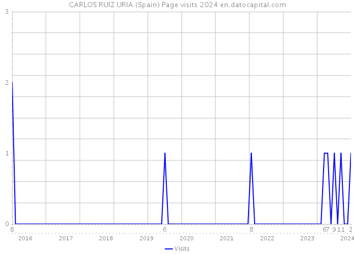 CARLOS RUIZ URIA (Spain) Page visits 2024 