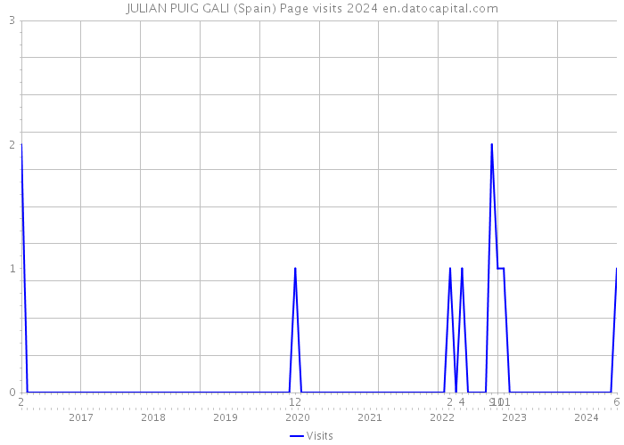 JULIAN PUIG GALI (Spain) Page visits 2024 