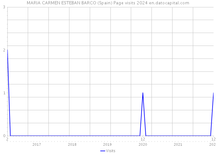 MARIA CARMEN ESTEBAN BARCO (Spain) Page visits 2024 