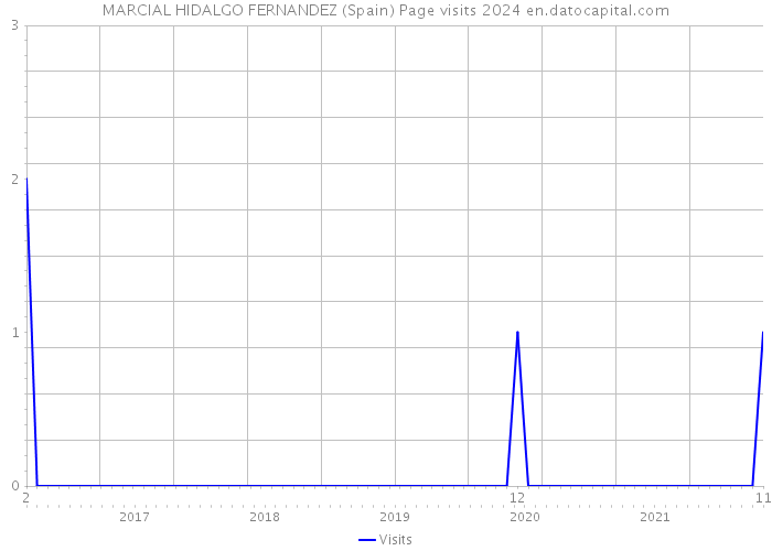 MARCIAL HIDALGO FERNANDEZ (Spain) Page visits 2024 