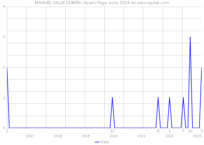 MANUEL VALLE OUBIÑA (Spain) Page visits 2024 