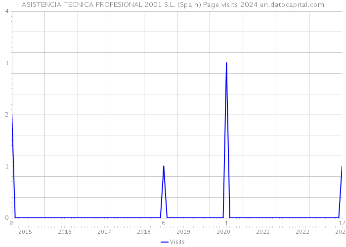 ASISTENCIA TECNICA PROFESIONAL 2001 S.L. (Spain) Page visits 2024 