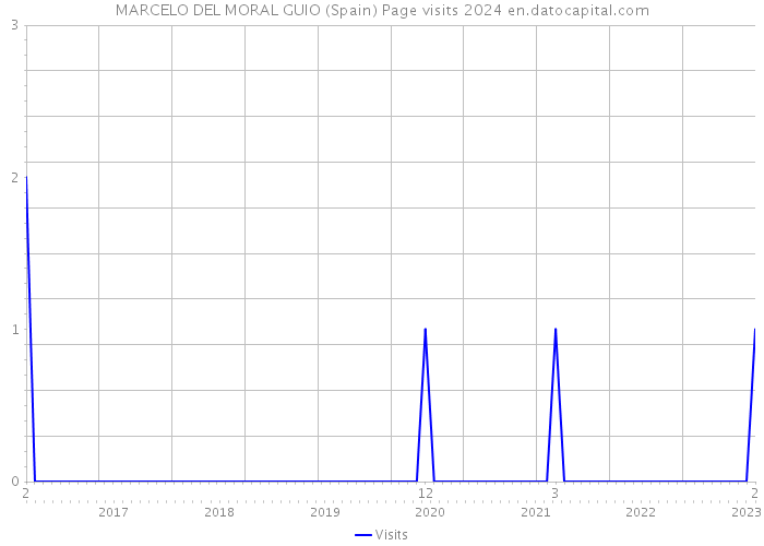MARCELO DEL MORAL GUIO (Spain) Page visits 2024 