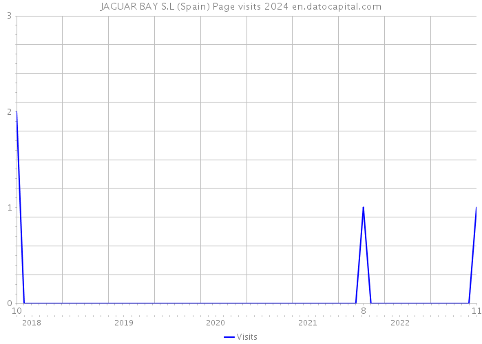 JAGUAR BAY S.L (Spain) Page visits 2024 