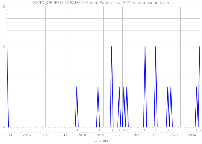 ROCIO JORRETO RABADAN (Spain) Page visits 2024 