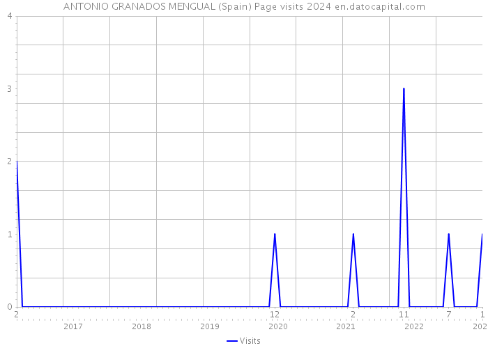ANTONIO GRANADOS MENGUAL (Spain) Page visits 2024 
