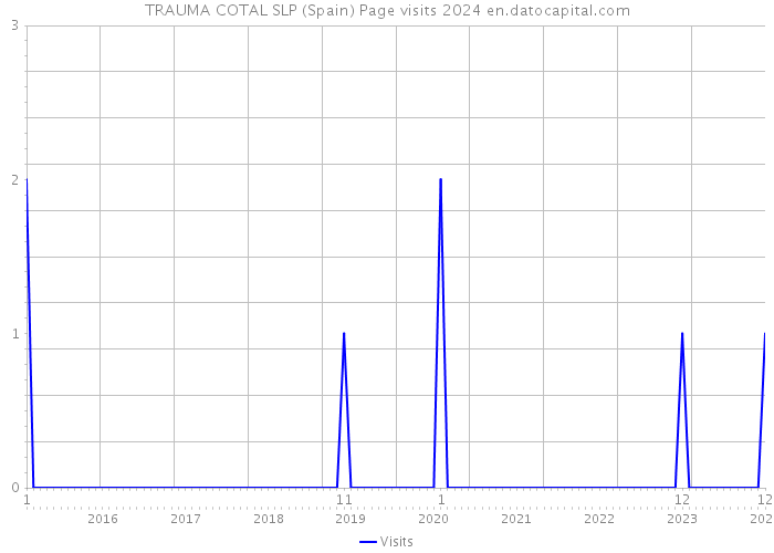 TRAUMA COTAL SLP (Spain) Page visits 2024 