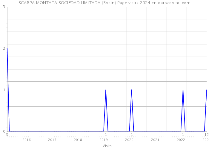 SCARPA MONTATA SOCIEDAD LIMITADA (Spain) Page visits 2024 