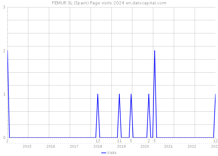 FEMUR SL (Spain) Page visits 2024 