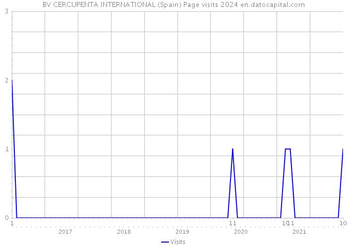 BV CERCUPENTA INTERNATIONAL (Spain) Page visits 2024 