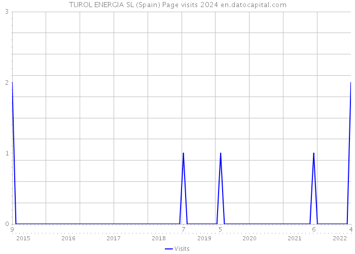 TUROL ENERGIA SL (Spain) Page visits 2024 
