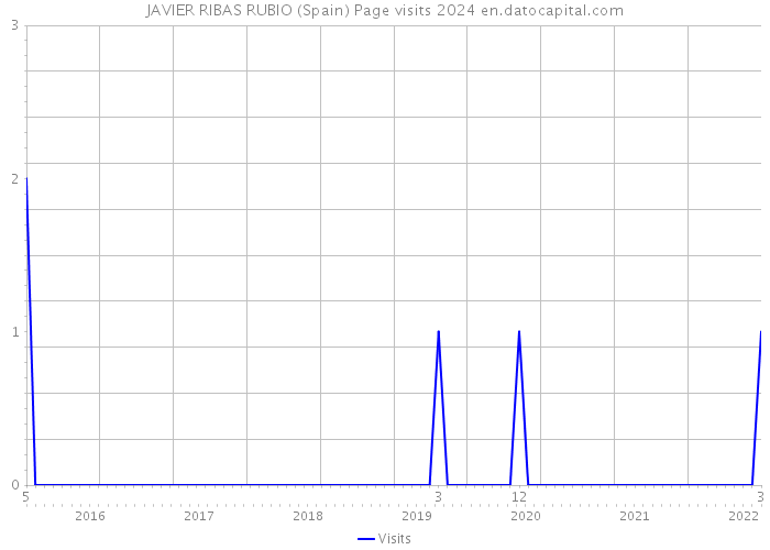 JAVIER RIBAS RUBIO (Spain) Page visits 2024 