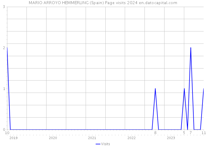 MARIO ARROYO HEMMERLING (Spain) Page visits 2024 