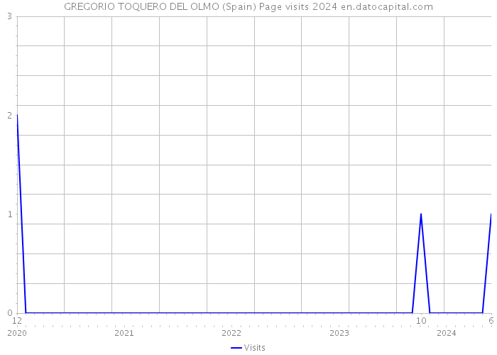 GREGORIO TOQUERO DEL OLMO (Spain) Page visits 2024 