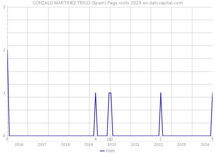 GONZALO MARTINEZ TRIGO (Spain) Page visits 2024 