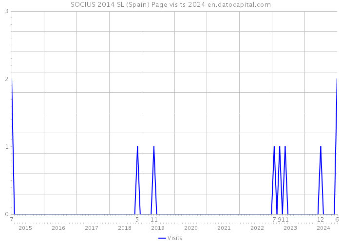 SOCIUS 2014 SL (Spain) Page visits 2024 