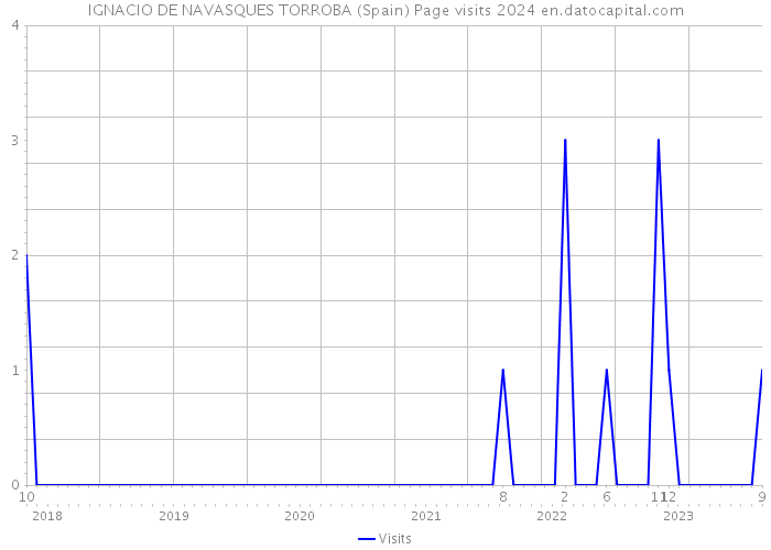 IGNACIO DE NAVASQUES TORROBA (Spain) Page visits 2024 