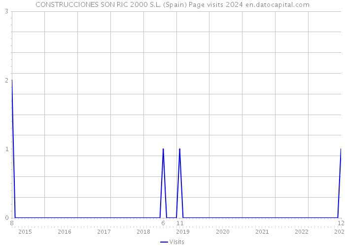 CONSTRUCCIONES SON RIC 2000 S.L. (Spain) Page visits 2024 