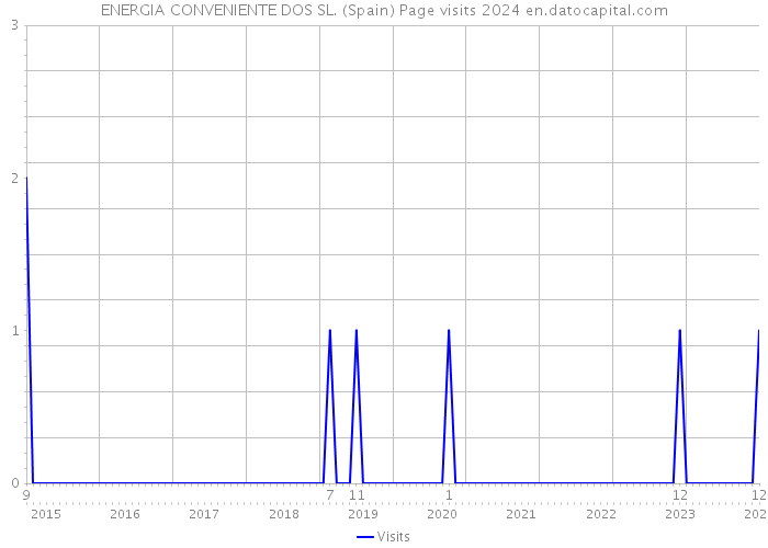 ENERGIA CONVENIENTE DOS SL. (Spain) Page visits 2024 