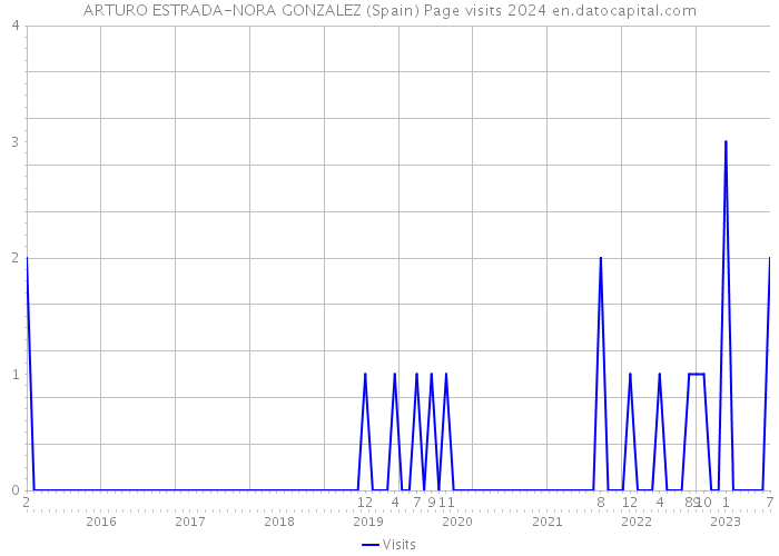 ARTURO ESTRADA-NORA GONZALEZ (Spain) Page visits 2024 