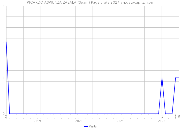 RICARDO ASPIUNZA ZABALA (Spain) Page visits 2024 