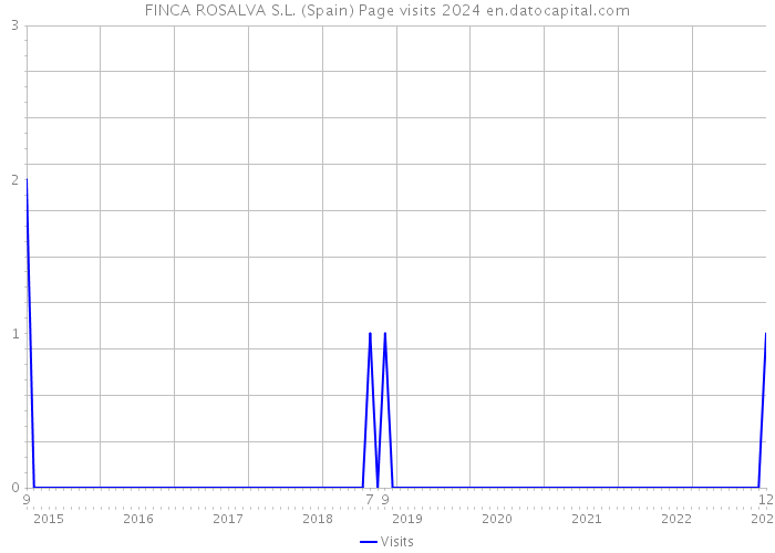 FINCA ROSALVA S.L. (Spain) Page visits 2024 