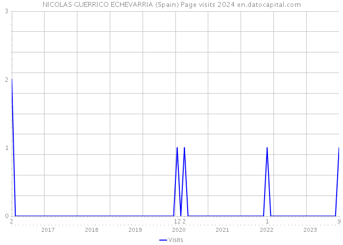 NICOLAS GUERRICO ECHEVARRIA (Spain) Page visits 2024 