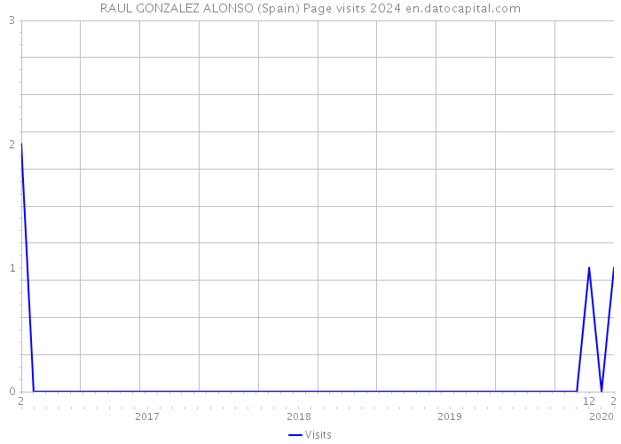 RAUL GONZALEZ ALONSO (Spain) Page visits 2024 