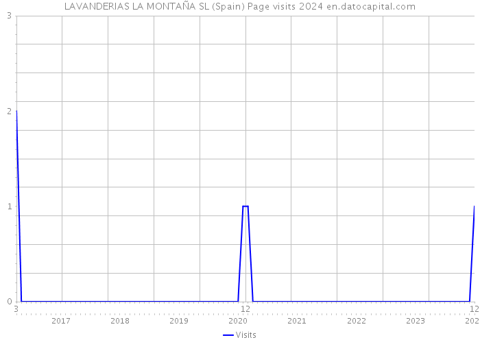 LAVANDERIAS LA MONTAÑA SL (Spain) Page visits 2024 