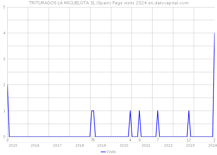 TRITURADOS LA MIGUELOTA SL (Spain) Page visits 2024 